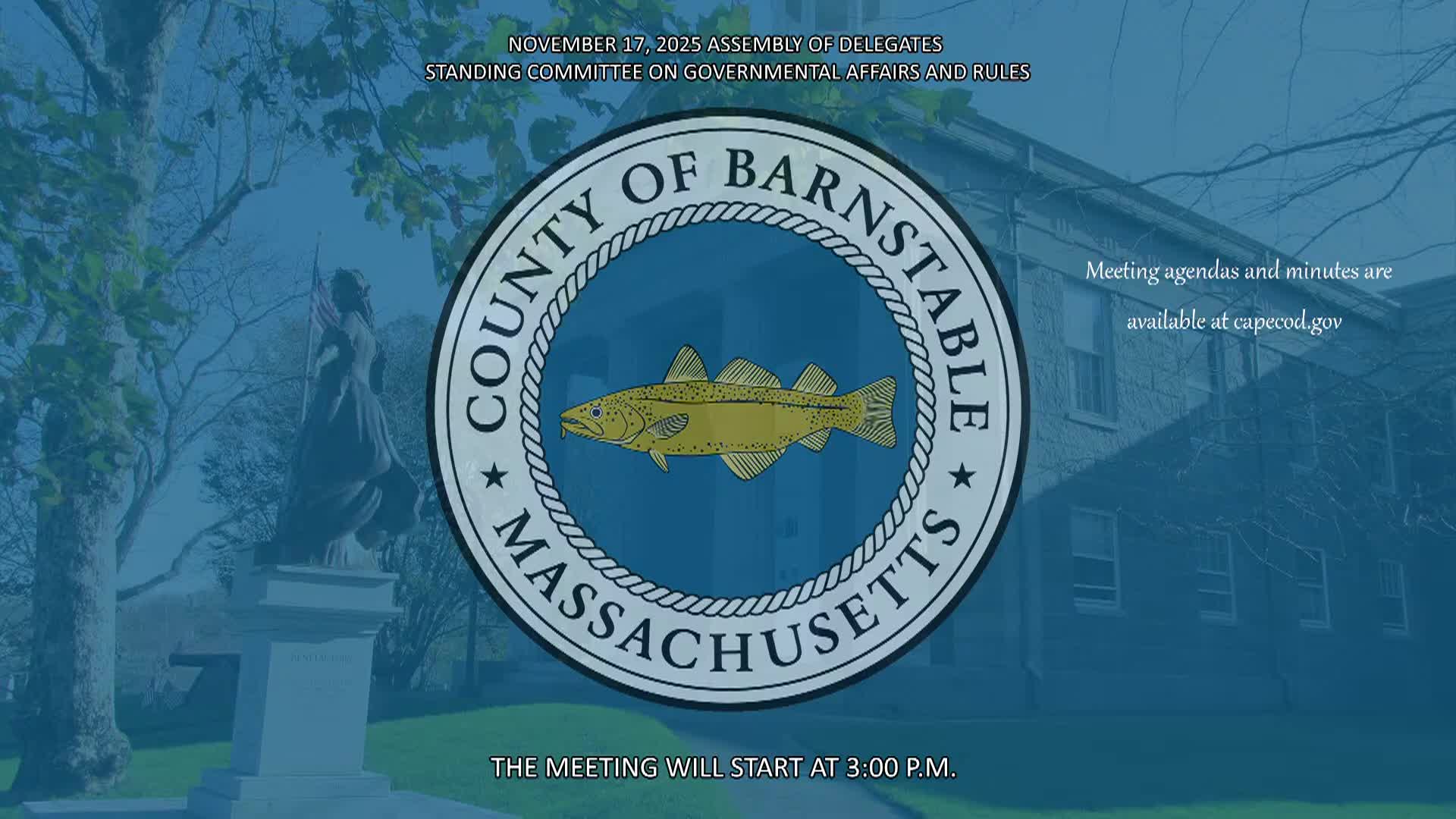 Assembly Of Delegates 11/17/25