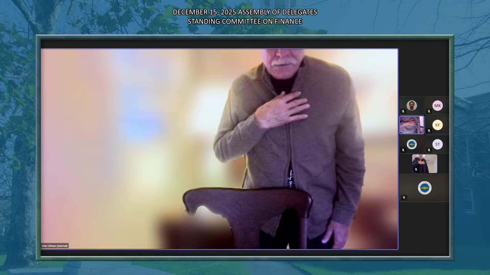 Thumbnail image for Assembly of Delegates Finance 12/15/25