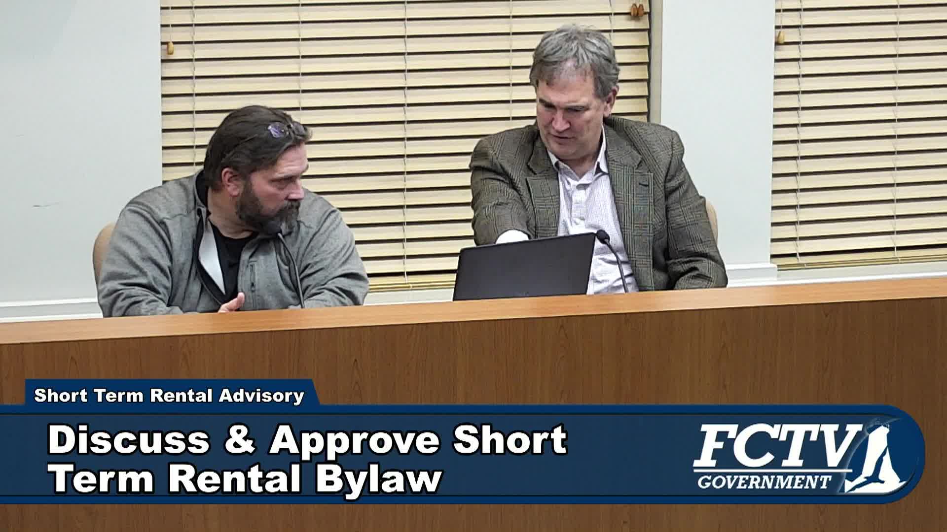 Thumbnail image for Short Term Rental Advisory Committee 1/14/26