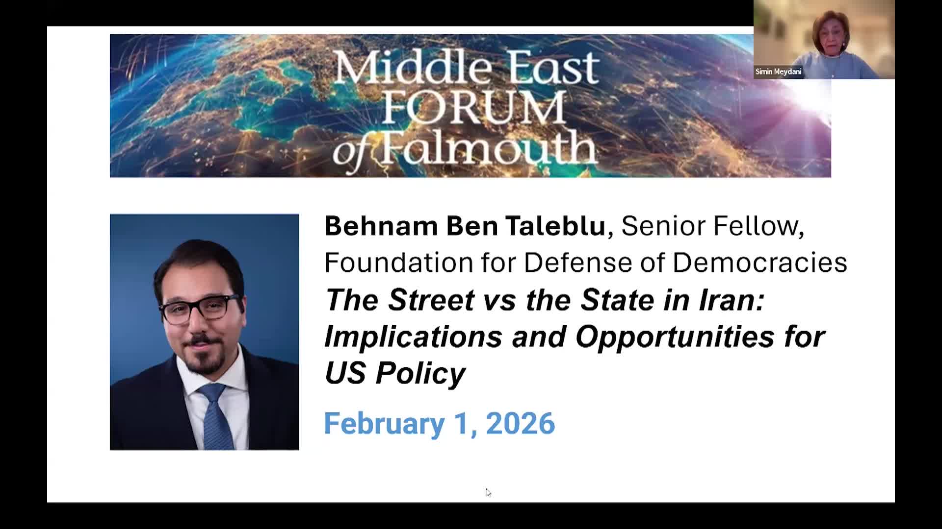 Thumbnail image for MEFF: Update on Iran