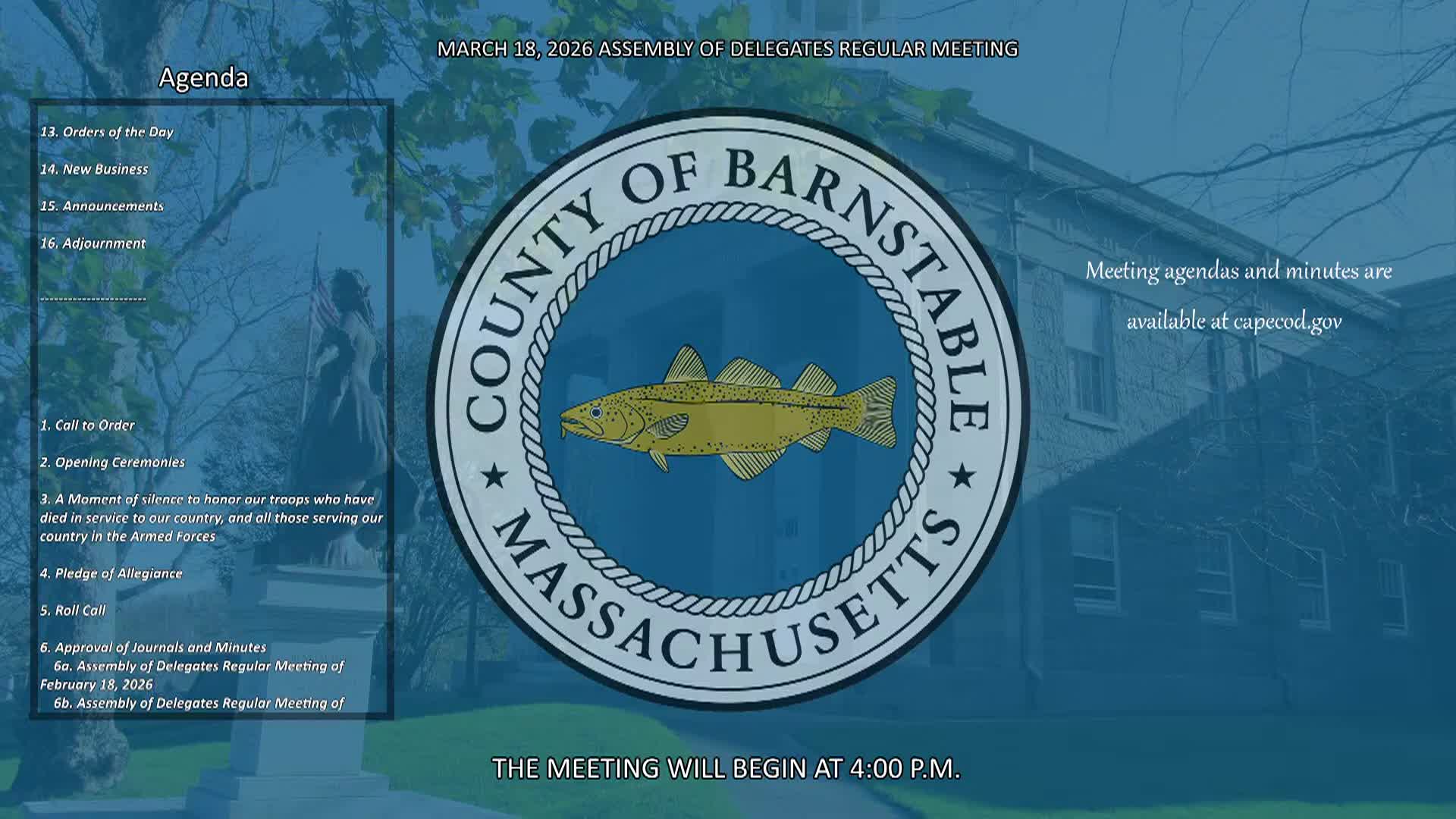 Thumbnail image for Assembly of Delegates Emergency 3/18/26