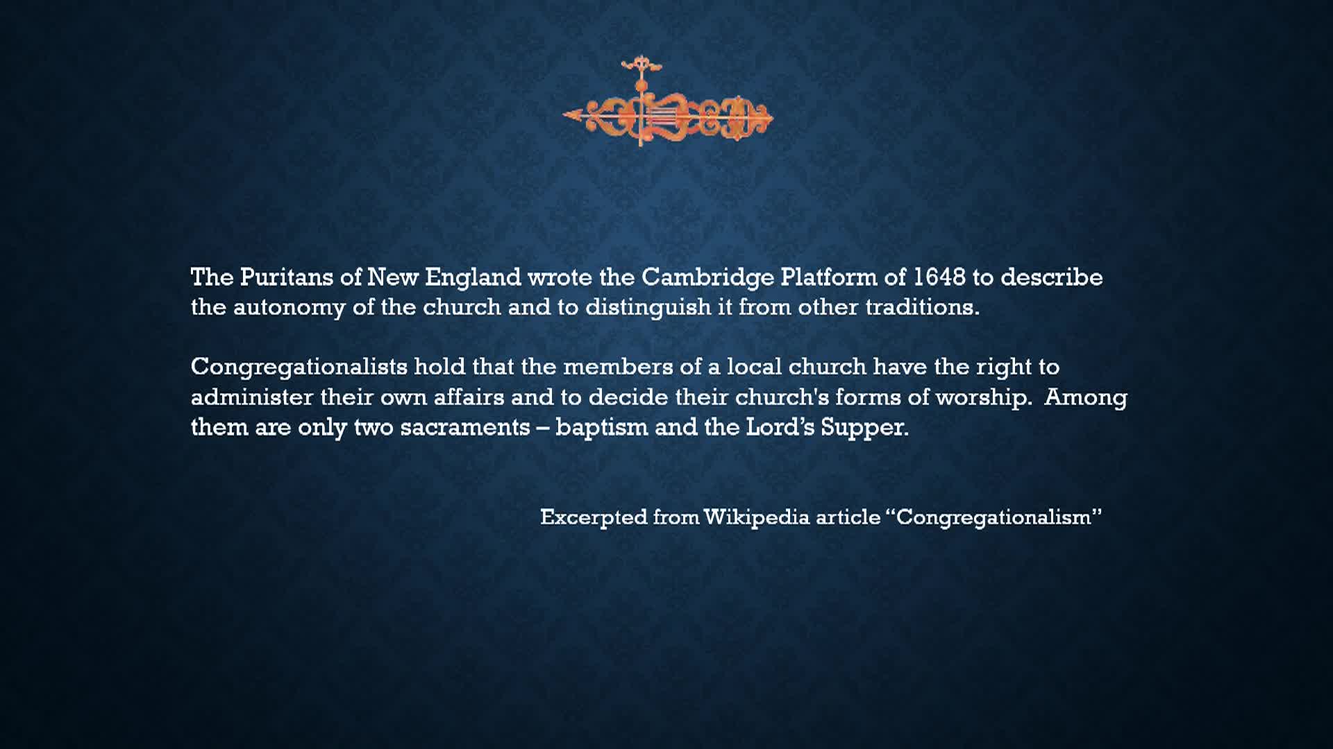 Thumbnail image for 1st Congregational Service