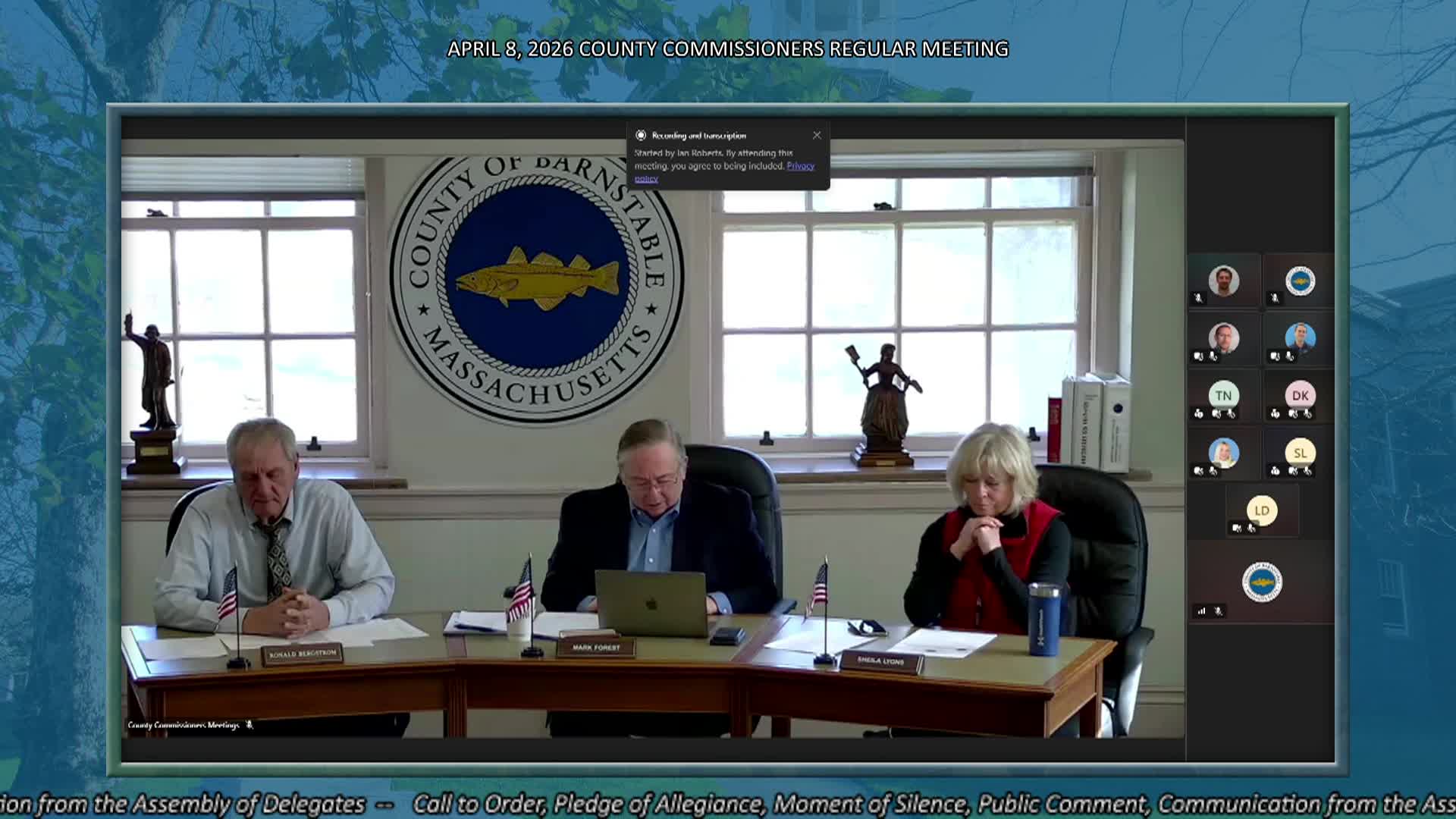 Thumbnail image for County Commissioners Regular Meeting - 4/8/26