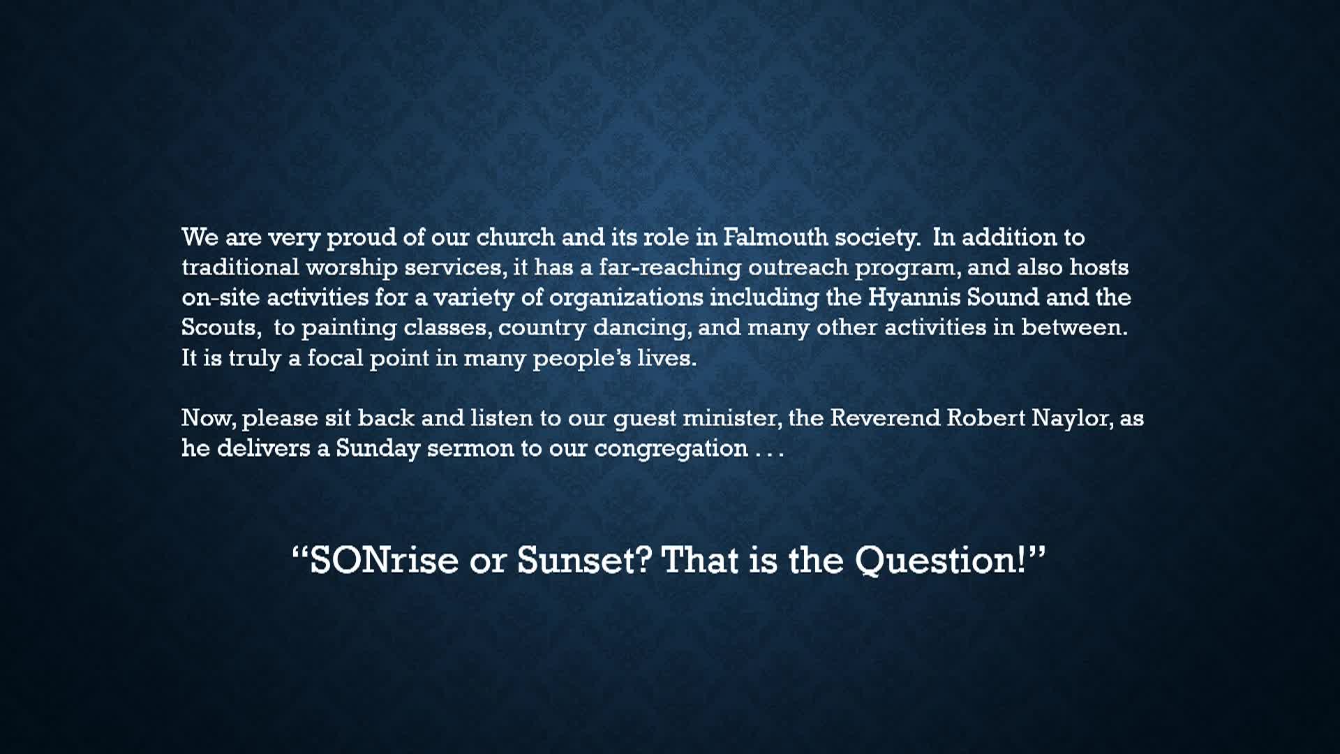 Thumbnail image for 1st Congregational Service