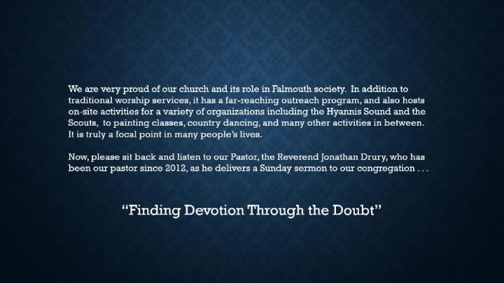 Thumbnail image for 1st Congregational Service