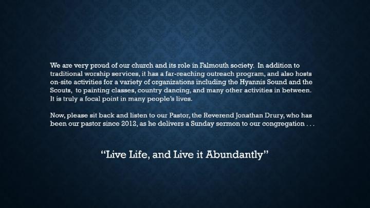 Thumbnail image for 1st Congregational Service