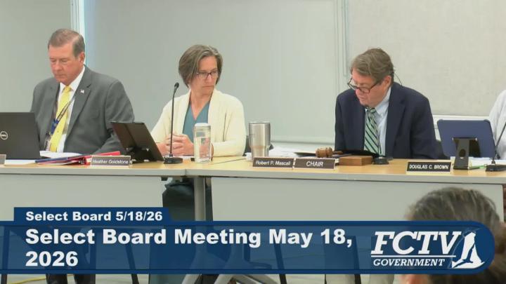 Thumbnail image for Select Board Meeting -  5/18/26