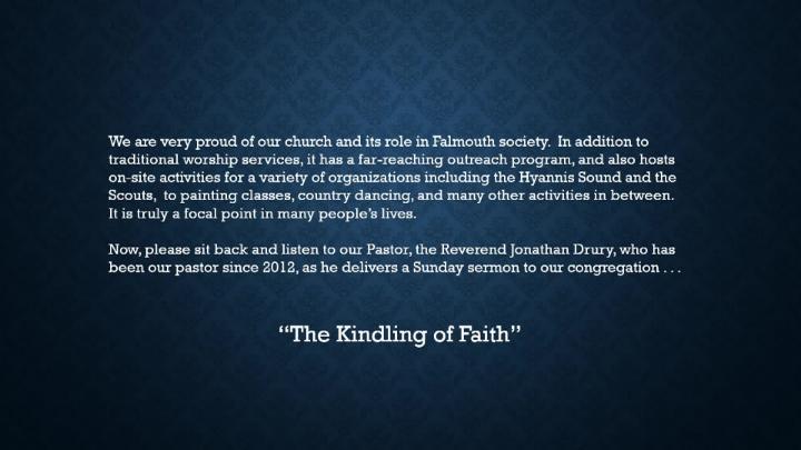 Thumbnail image for 1st Congregational Service