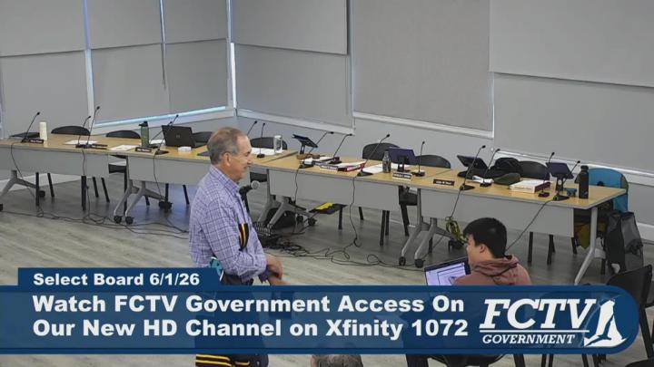 Thumbnail image for Select Board Meeting -  6/1/26