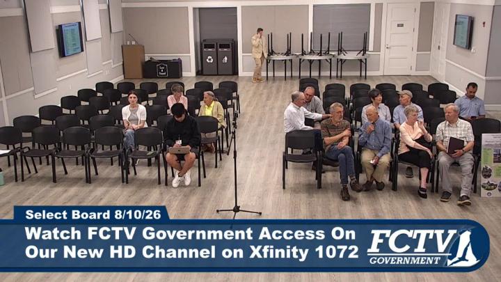 Thumbnail image for Select Board Meeting -  8/10/26
