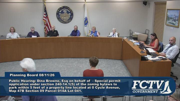 Thumbnail image for Planning Board Meeting - 8/11/26